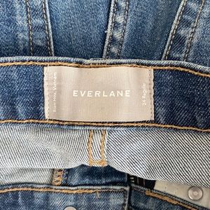 Everlane 90s straight jeans- vintage wash, size 24, high-waisted